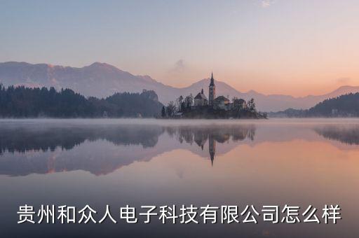貴州和眾人電子科技有限公司怎么樣