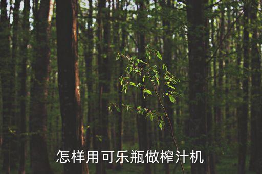 怎樣用可樂瓶做榨汁機(jī)