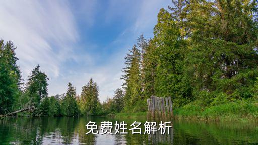 免費姓名解析