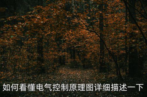 如何看懂電氣控制原理圖詳細(xì)描述一下