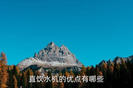 直飲水機的優(yōu)點有哪些