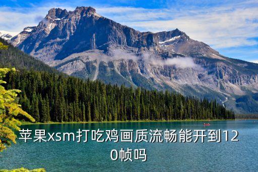 蘋果xsm打吃雞畫質流暢能開到120幀嗎