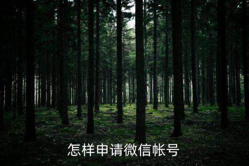 怎樣申請(qǐng)微信帳號(hào)