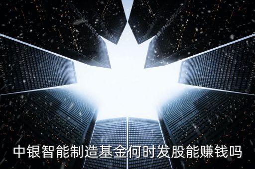 中銀智能制造基金何時(shí)發(fā)股能賺錢嗎
