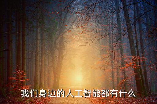 我們身邊的人工智能都有什么