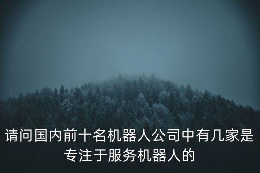 請(qǐng)問(wèn)國(guó)內(nèi)前十名機(jī)器人公司中有幾家是專(zhuān)注于服務(wù)機(jī)器人的