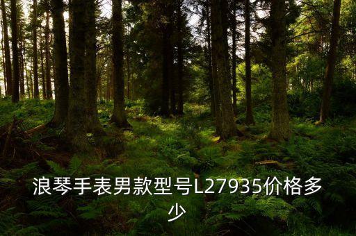 浪琴手表男款型號L27935價格多少