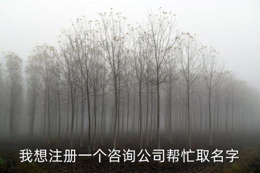 咨詢公司取名字大全，給咨詢公司起名