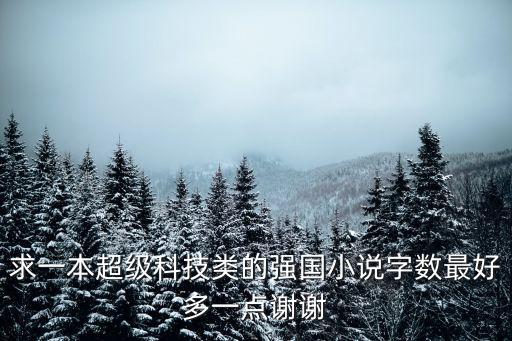 黑科技強(qiáng)國類小說，求一本超級科技類的強(qiáng)國小說字?jǐn)?shù)最好多一點(diǎn)謝謝