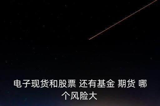 電子股票風(fēng)險(xiǎn)大嗎，電子現(xiàn)貨和股票 還有基金 期貨 哪個(gè)風(fēng)險(xiǎn)大