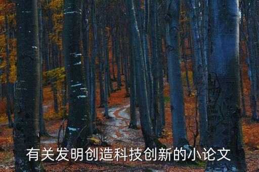 有關(guān)發(fā)明創(chuàng)造科技創(chuàng)新的小論文