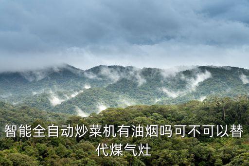 全自動翻炒鍋可以用作煤氣灶嗎，智能全自動炒菜機有油煙嗎可不可以替代煤氣灶