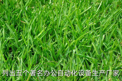 列出五個(gè)著名辦公自動(dòng)化設(shè)備生產(chǎn)廠家