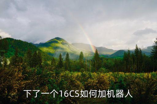 下了一個16CS如何加機器人