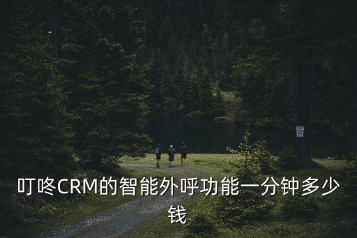 叮咚CRM的智能外呼功能一分鐘多少錢