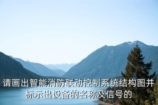 請畫出智能消防聯(lián)動控制系統(tǒng)結(jié)構(gòu)圖并標示出設(shè)備的名稱及信號的