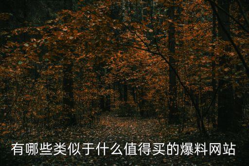 有哪些類似于什么值得買的爆料網(wǎng)站