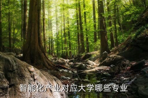 智能化產(chǎn)業(yè)對應(yīng)大學哪些專業(yè)