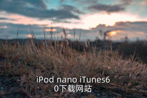 iPod nano iTunes60下載網(wǎng)站