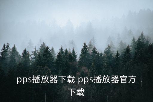 pps播放器下載 pps播放器官方下載