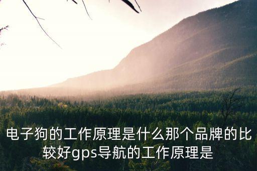 電子狗的工作原理是什么那個品牌的比較好gps導航的工作原理是