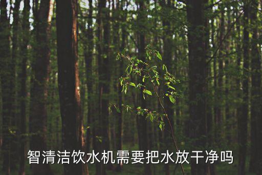 智清潔飲水機需要把水放干凈嗎