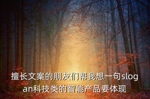 擅長文案的朋友們幫我想一句slogan科技類的智能產(chǎn)品要體現(xiàn)