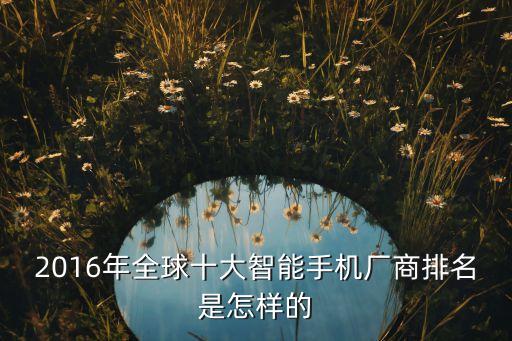 2016年全球十大智能手機(jī)廠商排名是怎樣的