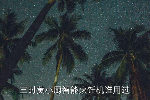 三時(shí)黃小廚智能烹飪機(jī)誰(shuí)用過(guò)