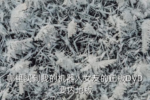 哪里買到我的機器人女友的正版DVD 要內(nèi)地版