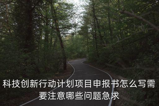 科技創(chuàng)新行動(dòng)計(jì)劃項(xiàng)目申報(bào)書怎么寫需要注意哪些問(wèn)題急求