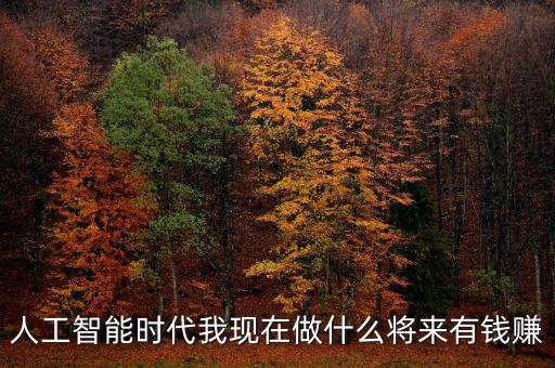 人工智能時(shí)代我現(xiàn)在做什么將來有錢賺