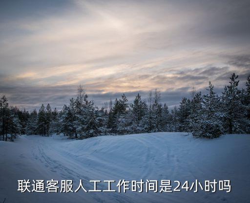 聯(lián)通客服人工工作時間是24小時嗎