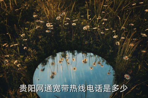 貴陽網(wǎng)通寬帶熱線電話是多少
