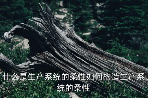 柔性自動化生產(chǎn)線的柔性是指什么，什么是柔性自動化生產(chǎn)線