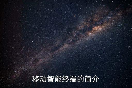 屬于移動(dòng)智能終端的是，以下哪些屬于智能終端