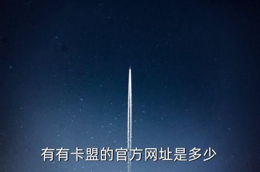 有有卡盟的官方網(wǎng)址是多少
