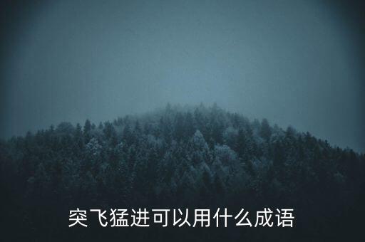 突飛猛進可以用什么成語