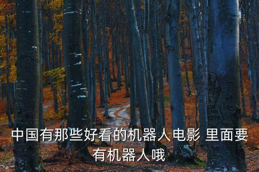 中國有那些好看的機(jī)器人電影 里面要有機(jī)器人哦
