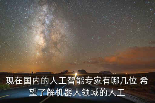 現(xiàn)在國內(nèi)的人工智能專家有哪幾位 希望了解機(jī)器人領(lǐng)域的人工