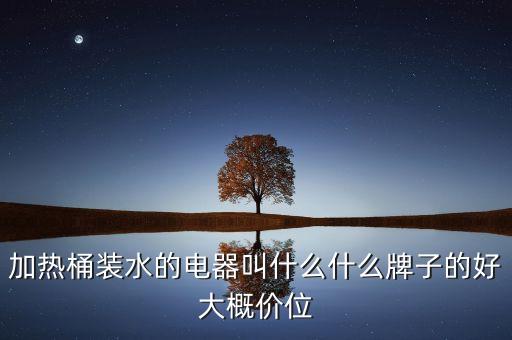 加熱桶裝水的電器叫什么什么牌子的好大概價位