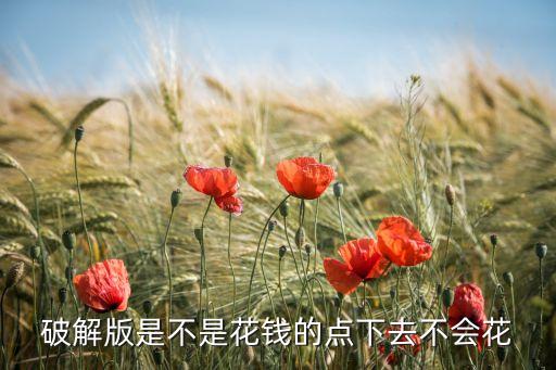 破解版是不是花錢的點(diǎn)下去不會花