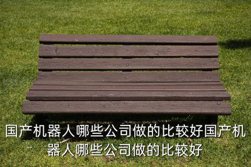 國(guó)產(chǎn)機(jī)器人哪些公司做的比較好國(guó)產(chǎn)機(jī)器人哪些公司做的比較好