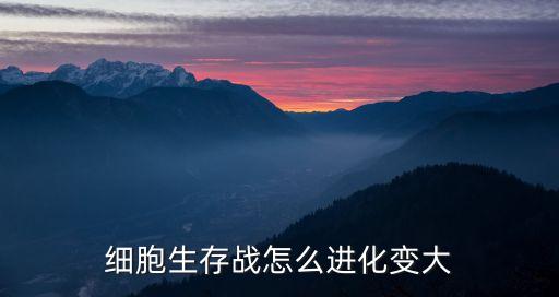 細(xì)胞生存戰(zhàn)怎么進化變大