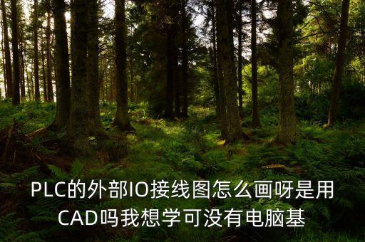 plc如何接線視頻教程，PLC的外部IO接線圖怎么畫呀是用CAD嗎我想學(xué)可沒有電腦基