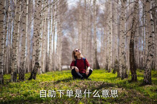 自助下單是什么意思