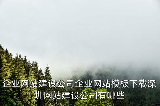 企業(yè)網(wǎng)站建設(shè)公司企業(yè)網(wǎng)站模板下載深圳網(wǎng)站建設(shè)公司有哪些