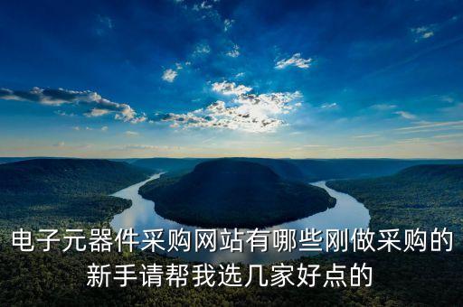 電子元器件采購網(wǎng)站有哪些剛做采購的新手請幫我選幾家好點(diǎn)的