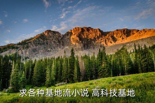求各種基地流小說(shuō) 高科技基地
