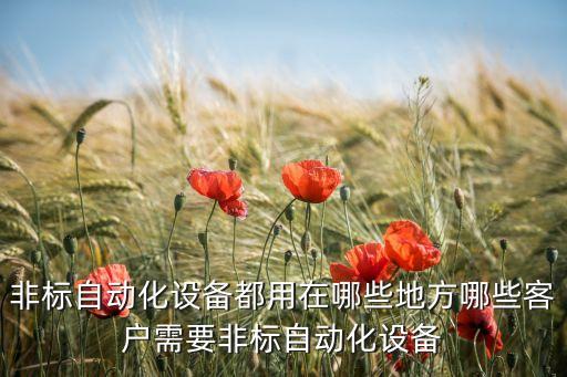 非標(biāo)自動(dòng)化設(shè)備都用在哪些地方哪些客戶需要非標(biāo)自動(dòng)化設(shè)備